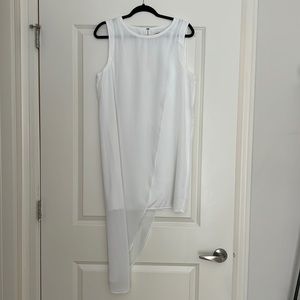 Urban outfitters  Silence+Noise white dress with silk drape